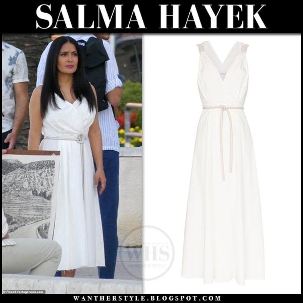Nanushka Lilith Grecian dress large missing belt